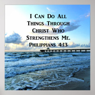 POSTER PHILIPPIENS 4:13 JE PEUX TOUT FAIRE
