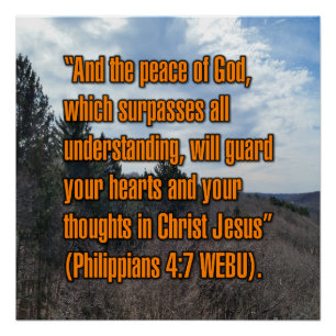 Poster Philippiens 4:7 WEBU