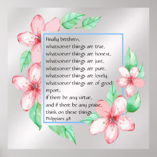 Poster Philippiens 4:8