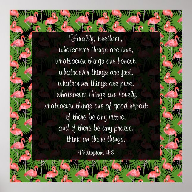 Poster Philippiens 4:8 (Devant)