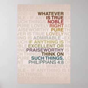 Poster Philippiens 4:8