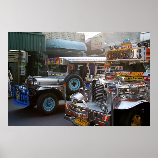 POSTER PHILIPPINE JEEPNEY. (Devant)