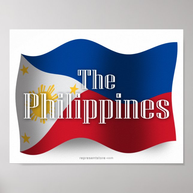 Poster Philippines - Drapeau (Devant)