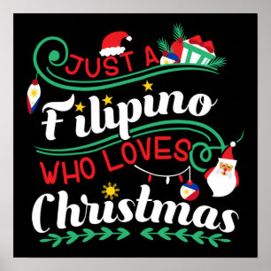 Poster Philippines - Les Philippins qui aiment Noël