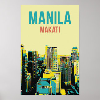 Poster Philippines, Metro Manila, Ville de Makati