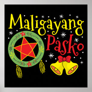 Poster Philippines Noël philippin Maligayang Pasko
