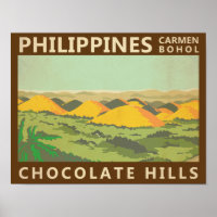 Philippines Vintage de Chocolate Hills