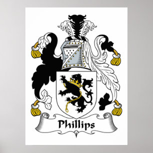 Poster Phillips Family Crest