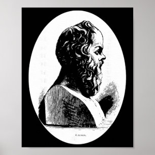 Poster Philosophe Socrate Philosophie Cadeau Professeur G