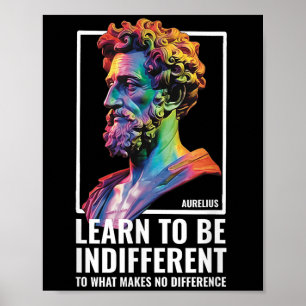 Poster Philosophe stoïque Sagesse Marcus Aurelius Philoso