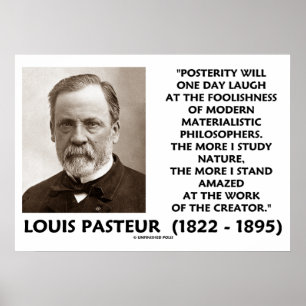 Poster Philosophes matérialistes de la postérité Citation