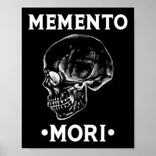 Poster Philosophie de stoïcisme crânien Memento Mori