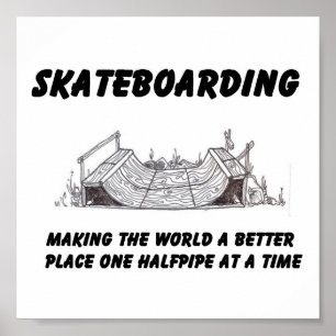 Poster philosophie du skateboard