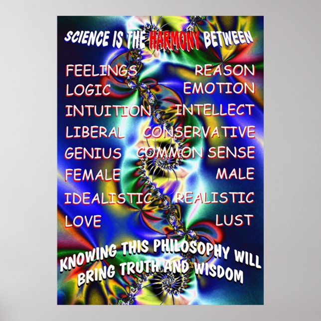 Poster Philosophie fractale (Devant)