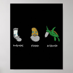 Poster Philosophie Socrates Platon Aristote Design Pour P