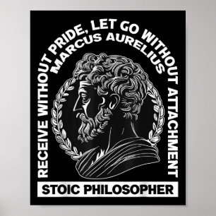 Poster Philosophie stoïque romaine Marcus Aurelius Citati