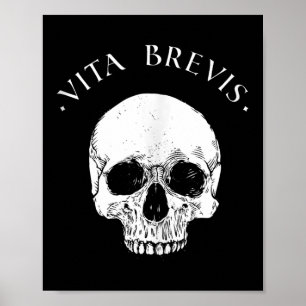Poster Philosophie stoïque Vita Brevis Citation de stoïci