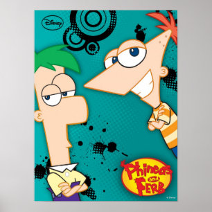 Poster Phineas et Ferb Armoiries croisées