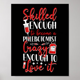 Poster Phlebotomiste Phlebotomie Assez Compétente Pour De