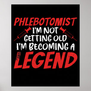 Poster Phlebotomiste Phlebotomie Légende