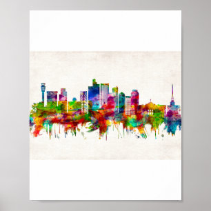 Poster Phoenix Arizona Skyline