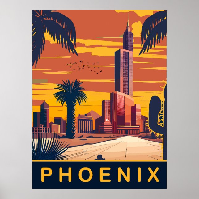 Poster Phoenix, Arizona, Voyage (Devant)