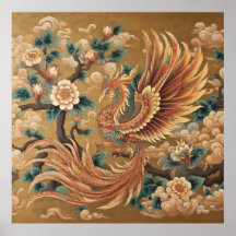 Phoenix Chinois Majestueux - Art Mythique Traditio