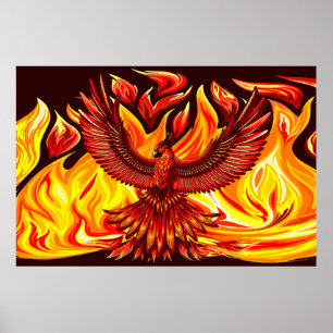 Poster Phoenix mythologique immortelle Créature
