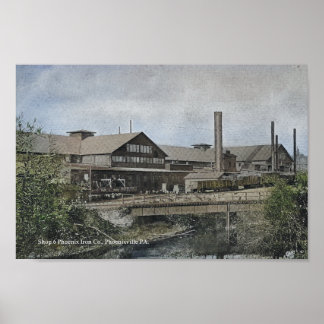 Poster Phoenixville PA Iron Company Imprimer
