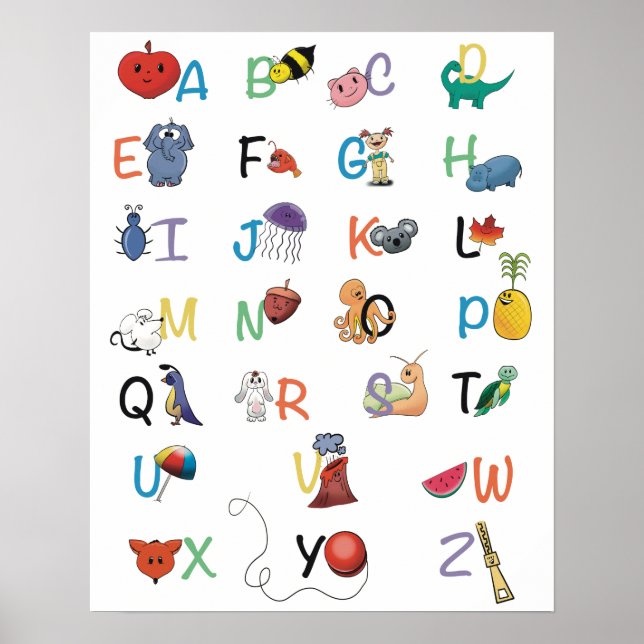 Poster phonique Alphabet (Devant)
