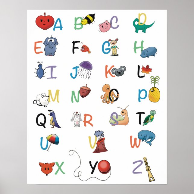 Poster phonique Alphabet (Devant)