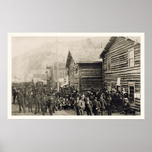 Poster Photo 1898 de territoire de Dawson le Yukon