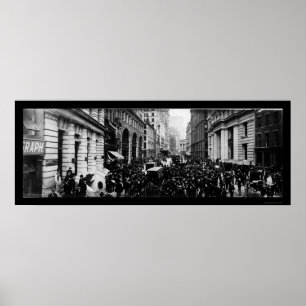 Poster Photo 1902 de la large rue NY de restriction