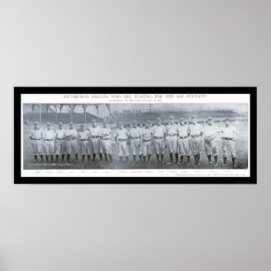 Poster Photo 1905 d'équipe de Pittsburgh Pirates