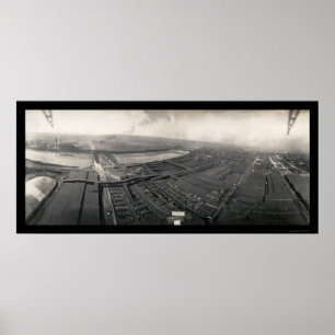 Poster Photo 1907 de parcs à bestiaux de Kansas City