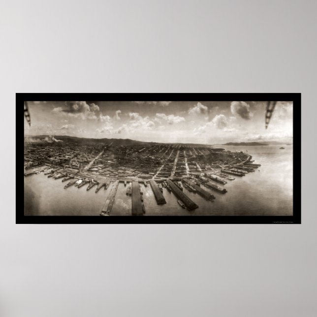 Poster Photo 1908 de l'Airship de San Francisco (Devant)