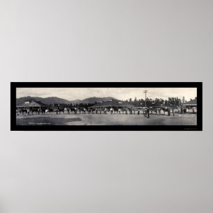 Poster Photo 1908 de Santa Anita de chevaux