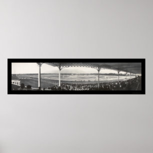 Poster Photo 1908 de voie de course de Santa Anita