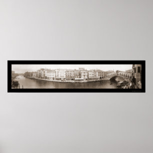 Poster Photo 1909 de canal de Venise Italie