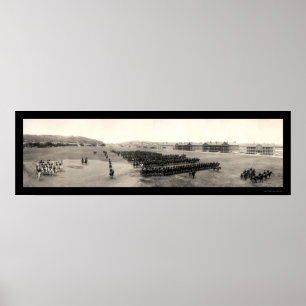 Poster Photo 1909 de Fort Meade de cavalerie