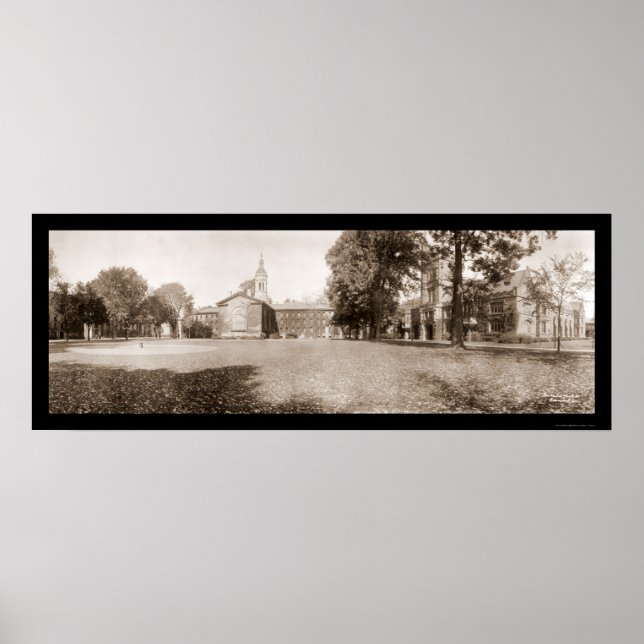 Poster Photo 1909 de l'université de Princeton (Devant)