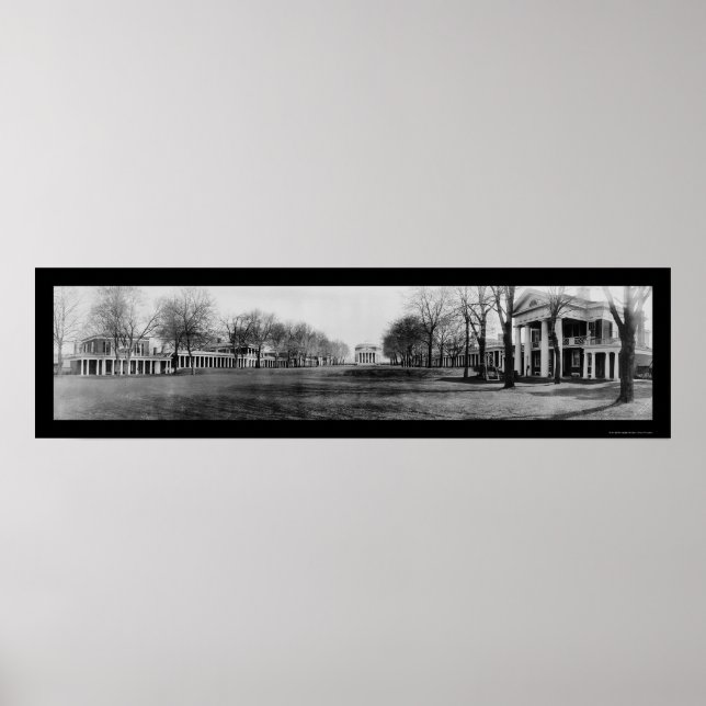 Poster Photo 1909 de l'Université de Virginie (Devant)