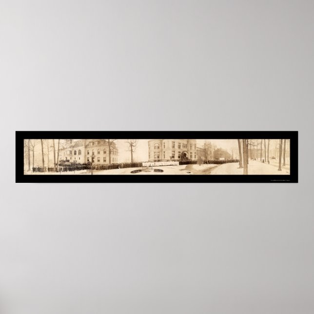 Poster Photo 1909 de l'Université d'Indiana (Devant)