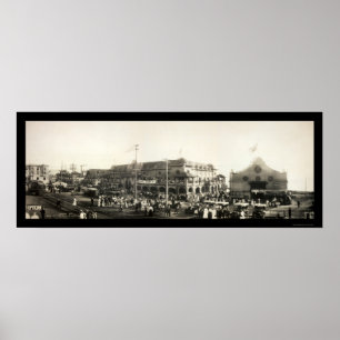 Poster Photo 1910 d'habitants de Redondo Beach