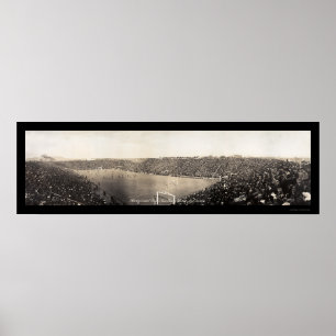 Poster Photo 1910 du football de Yale Harvard