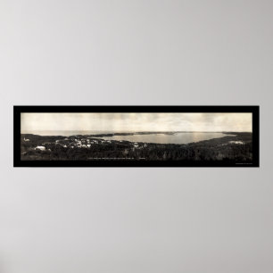 Poster Photo 1911 des Bermudes de village de Flatts