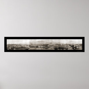 Poster Photo 1913 de bord de mer de Tampa FL