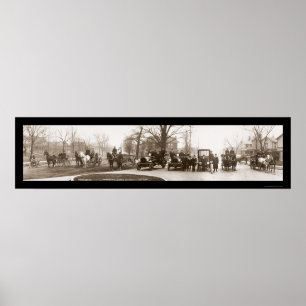 Poster Photo 1914 de corps de sapeurs-pompiers de