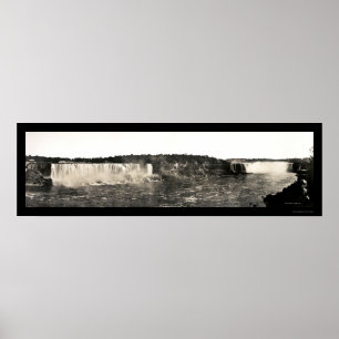 Poster Photo 1916 de chutes du Niagara de Birdseye