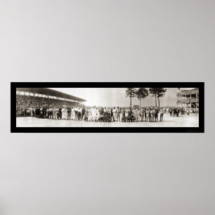 Poster Photo 1916 du conducteur de course de Cincinnati